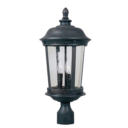 Dover DC 3-Light 10 Wide Bronze Outdoor Pole/Post Mount